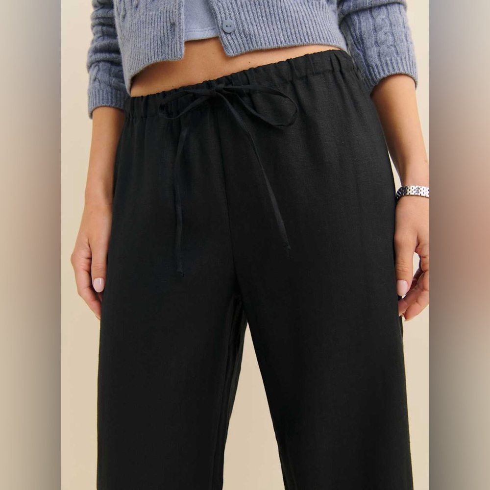 Nwt reformation Olina linen pants in medium petite - Picture 4 of 7
